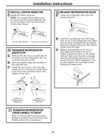 Предварительный просмотр 27 страницы GE PDF22MFSABB and Owner'S Manual And Installation Instructions