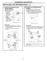 Preview for 20 page of GE PDS20MBWBWW and Owner'S Manual And Installation Instructions