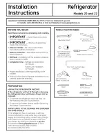 Предварительный просмотр 15 страницы GE PDSF0MFXARCC and Owner'S Manual And Installation Instructions