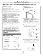 Предварительный просмотр 23 страницы GE PDSF0MFXARCC and Owner'S Manual And Installation Instructions