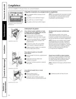 Предварительный просмотр 54 страницы GE PDSF0MFXARCC and Owner'S Manual And Installation Instructions