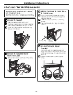 Предварительный просмотр 21 страницы GE PDSS0MFXRSS - ProfileTM R 20.1 Cu. Ft. Bottom-Freezer Drawer... Owner'S Manual And Installation Instructions