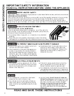 Предварительный просмотр 4 страницы GE PDT145 Series Owner'S Manual