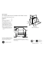 Предварительный просмотр 1 страницы GE PDT750SSFSS Dimensions And Installation Information