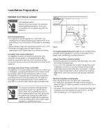 Preview for 4 page of GE PDW1800N01WW Installation Instructions Manual