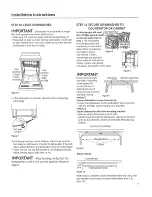 Preview for 9 page of GE PDW1800N01WW Installation Instructions Manual