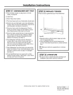 Preview for 12 page of GE PDW7300N10WW Installation Instructions Manual