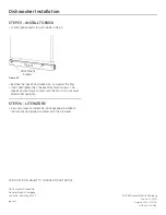 Preview for 16 page of GE PDW8400JBB Installation Instructions Manual