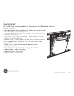 Предварительный просмотр 2 страницы GE PDW9880LSS Dimensions And Installation Information