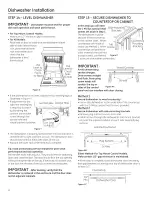 Preview for 12 page of GE PDWF2 - Profile 24 in. Dishwasher Installation Instructions Manual