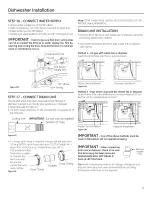 Preview for 13 page of GE PDWF2 - Profile 24 in. Dishwasher Installation Instructions Manual