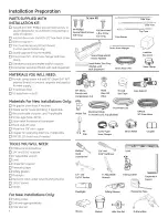 Preview for 2 page of GE PDWT380R10SS Installation Instructions Manual