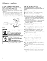 Preview for 14 page of GE PDWT380R10SS Installation Instructions Manual