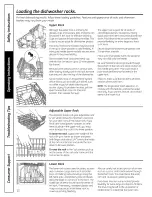 Предварительный просмотр 12 страницы GE PDWT500PWW - Profile 24" Dishwasher Owner'S Manual