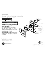 GE PEB2060DMBB - Countertop Microwave Oven Dimensions And Installation Information preview