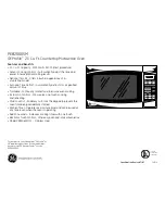 Preview for 2 page of GE PEB2060SMSS - Countertop Microwave Oven Dimensions And Installation Information