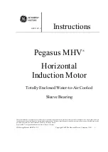 Preview for 1 page of GE Pegasus MHV EP-427-I Instructions Manual
