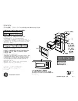 GE PEM31SMSS - Profile Spacemaker IIR 1.0 cu. Ft. Microwave Oven Dimensions And Installation Information preview