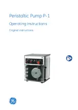 GE Peristaltic Pump P-1 Operating Instructions Manual preview