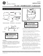 GE PF-154 Instructions preview