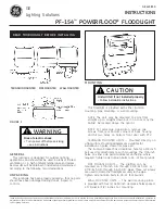 Preview for 1 page of GE PF-154 Instructions