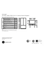 Предварительный просмотр 1 страницы GE PFCS1NFY - Profile 20.8 cu. Ft Dimensions And Installation Information