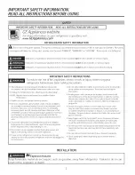 Preview for 2 page of GE PFE28 Owner'S Manual And Installation Instructions