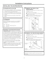 Preview for 23 page of GE PFE28 Owner'S Manual And Installation Instructions