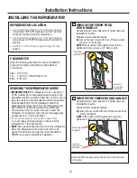 Предварительный просмотр 23 страницы GE PFE29PSDSS Owner'S Manual & Installation Instructions