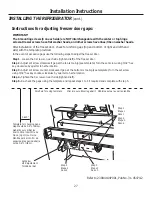 Предварительный просмотр 27 страницы GE PFE29PSDSS Owner'S Manual & Installation Instructions