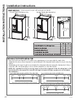 Preview for 26 page of GE PFH28 series Owner'S Manual & Installation Instructions