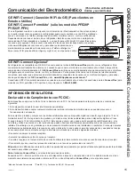 Preview for 119 page of GE PFH28 series Owner'S Manual & Installation Instructions