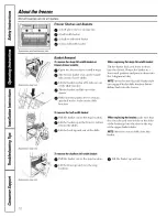 Preview for 10 page of GE PFIC1NFWCWV and Owner'S Manual And Installation Instructions