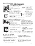 Preview for 13 page of GE PFSF0MFCWW Owner'S Manual & Installation Instructions