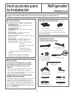 Preview for 107 page of GE PFSF0MFCWW Owner'S Manual & Installation Instructions