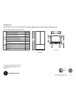 GE PFSF2MJX - Profile: 22.2 cu. Ft. Refrigerator Dimensions And Installation Information preview