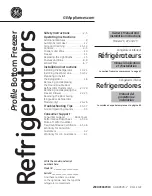 GE PFSF2MJY - Profile: 22.2 cu. Ft.... Owner'S Manual And Installation Instructions preview