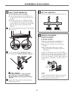 Предварительный просмотр 21 страницы GE PFSF2MJY - Profile: 22.2 cu. Ft.... Owner'S Manual And Installation Instructions