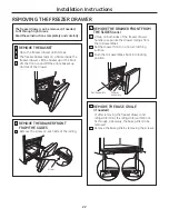 Предварительный просмотр 22 страницы GE PFSF2MJY - Profile: 22.2 cu. Ft.... Owner'S Manual And Installation Instructions
