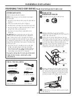 Предварительный просмотр 24 страницы GE PFSF2MJY - Profile: 22.2 cu. Ft.... Owner'S Manual And Installation Instructions