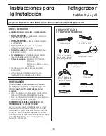 Предварительный просмотр 104 страницы GE PFSF2MJY - Profile: 22.2 cu. Ft.... Owner'S Manual And Installation Instructions