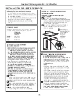 Предварительный просмотр 105 страницы GE PFSF2MJY - Profile: 22.2 cu. Ft.... Owner'S Manual And Installation Instructions