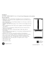 Preview for 2 page of GE PFSF5NFY - Profile 25.1 cu. Ft. Bottom-Freezer... Dimensions And Installation Information