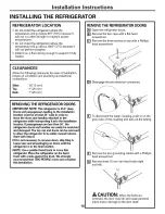 Preview for 16 page of GE PFSF6PKWABB and Owner'S Manual And Installation Instructions