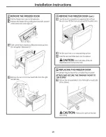 Предварительный просмотр 19 страницы GE PFSF6PKWBWW and Owner'S Manual And Installation Instructions