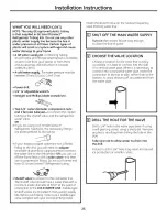 Предварительный просмотр 25 страницы GE PFSF6PKWBWW and Owner'S Manual And Installation Instructions