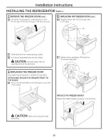 Preview for 30 page of GE PFSF6PKXABB and Owner'S Manual And Installation Instructions