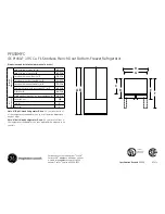 GE PFSS0MFCSS Dimensions And Installation Information preview