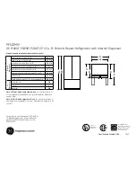 GE PFSS2MIYSS Dimensions And Installation Information предпросмотр