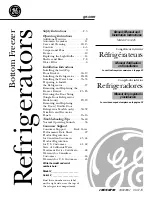 Preview for 1 page of GE PFSS5NJW - Profile 25.1 cu. Ft Owner'S Manual And Installation Instructions